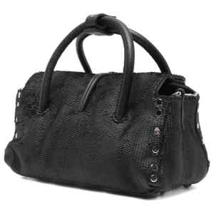 Zanellato Capsule Dotta® Baby Leather Bag Amoretto Black Etna