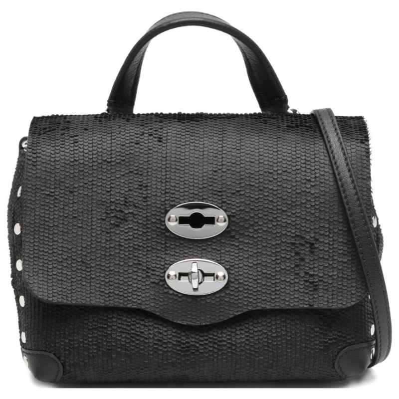 Zanellato Capsule Zanellato Postina® Baby Bag In Amoretto Black Etna Leather