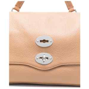 Zanellato Postina® Small Bag In Hammered Leather Brown Cantucci
