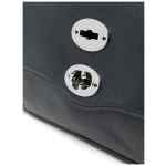 Zanellato Postina® Small Bag In Dark Navy Hammered Leather