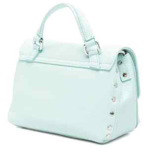 Zanellato Postina® Baby Bag In Hammered Leather Blue Celentano