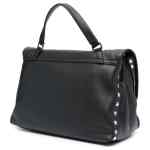 Zanellato Postina® Medium Bag In Hammered Leather Black