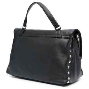 Zanellato Postina® Medium Bag In Hammered Leather Black