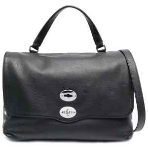 Zanellato Postina® Medium Bag In Hammered Leather Black