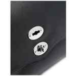 Zanellato Postina® Medium Bag In Hammered Leather Black