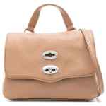 Zanellato Postina® Baby Bag In Hammered Leather Brown Cantucci