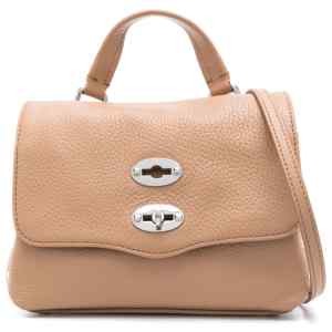 Zanellato Postina® Baby Bag In Hammered Leather Brown Cantucci
