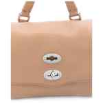 Zanellato Postina® Baby Bag In Hammered Leather Brown Cantucci