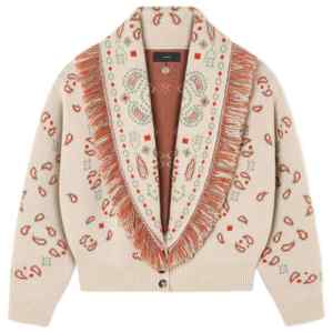 Alanui Bandana jacquard cashmere and wool cardigan