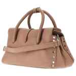 Zanellato Dotta® Small Bag In Hammered Leather Brown Ribolla