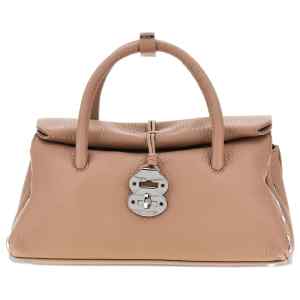 Zanellato Dotta® Small Bag In Hammered Leather Brown Ribolla