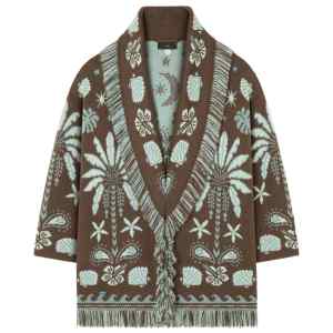Alanui Echoes Of The Island wool and cotton cardigan