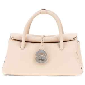 Zanellato Dotta® Small Bag In Hammered Leather Pink Callas