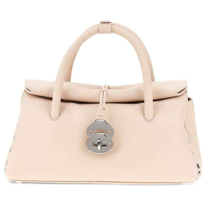 Zanellato Dotta® Small Bag In Hammered Leather Pink Callas