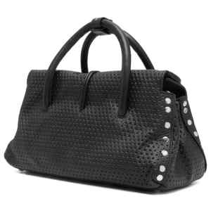 Zanellato Postina® Small Leather Bag Venissa Black Black