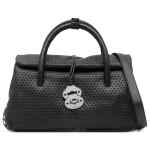 Zanellato Postina® Small Leather Bag Venissa Black Black
