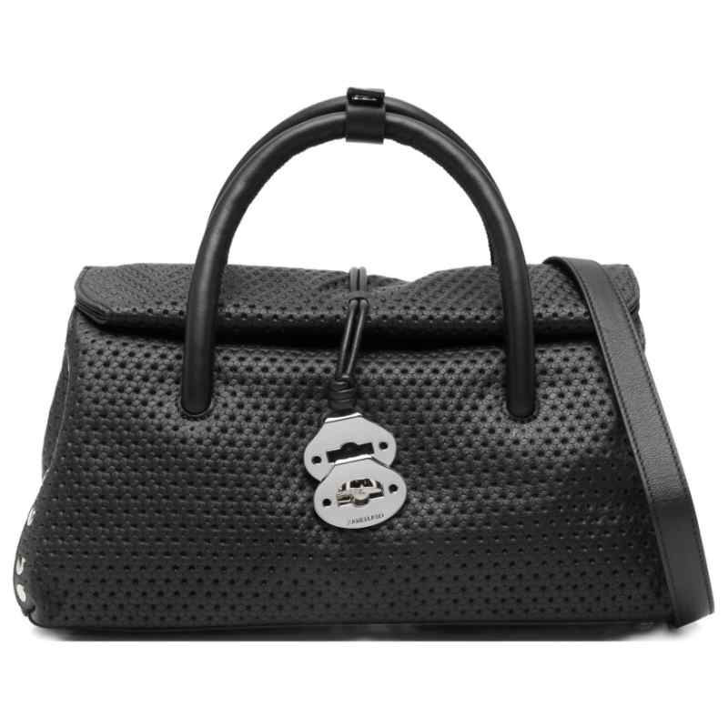 190156705-ss26-zanellatopre-068750scasavenissaz0001 Zanellato Postina® Small Leather Bag Venissa Black Black
