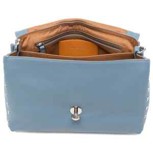 Zanellato Postina® Small Bag In Smooth Blue Zelante Leather