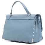 Zanellato Postina® Small Bag In Smooth Blue Zelante Leather