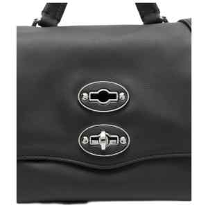 Zanellato Postina® Baby Bag In Smooth Black Lavagna Leather