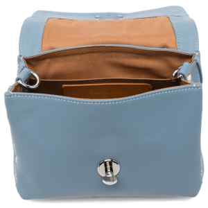 Zanellato Postina® Baby Bag In Smooth Blue Zelante Leather