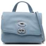 Zanellato Postina® Baby Bag In Smooth Blue Zelante Leather