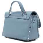 Zanellato Postina® Baby Bag In Smooth Blue Zelante Leather