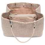 Emporio Armani Myea Medium Shopper Bag In Woven Nylon