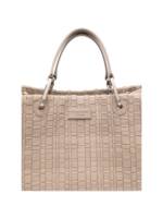 Emporio Armani Myea Medium Shopper Bag In Woven Nylon