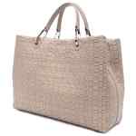 Emporio Armani Myea Medium Shopper Bag In Woven Nylon
