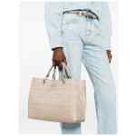 Emporio Armani Myea Medium Shopper Bag In Woven Nylon