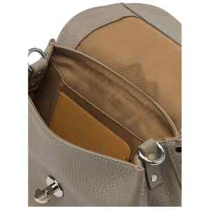 Zanellato Postina® Baby Bag In Hammered Grey Creta Leather
