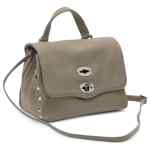 Zanellato Postina® Baby Bag In Hammered Grey Creta Leather