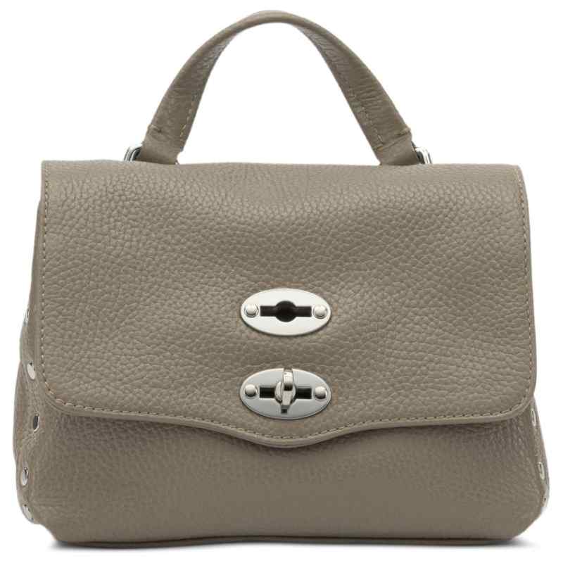 Zanellato Postina® Baby Bag In Hammered Grey Creta Leather