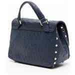Zanellato Postina® Baby Bag In Cactus Blue Glass Blown Leather