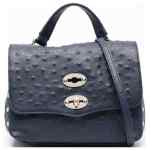 Zanellato Postina® Baby Bag In Cactus Blue Glass Blown Leather