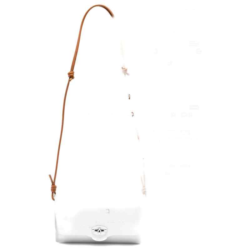 Zanellato Lettera® Small Bag In Hammered Grey Carrara Leather