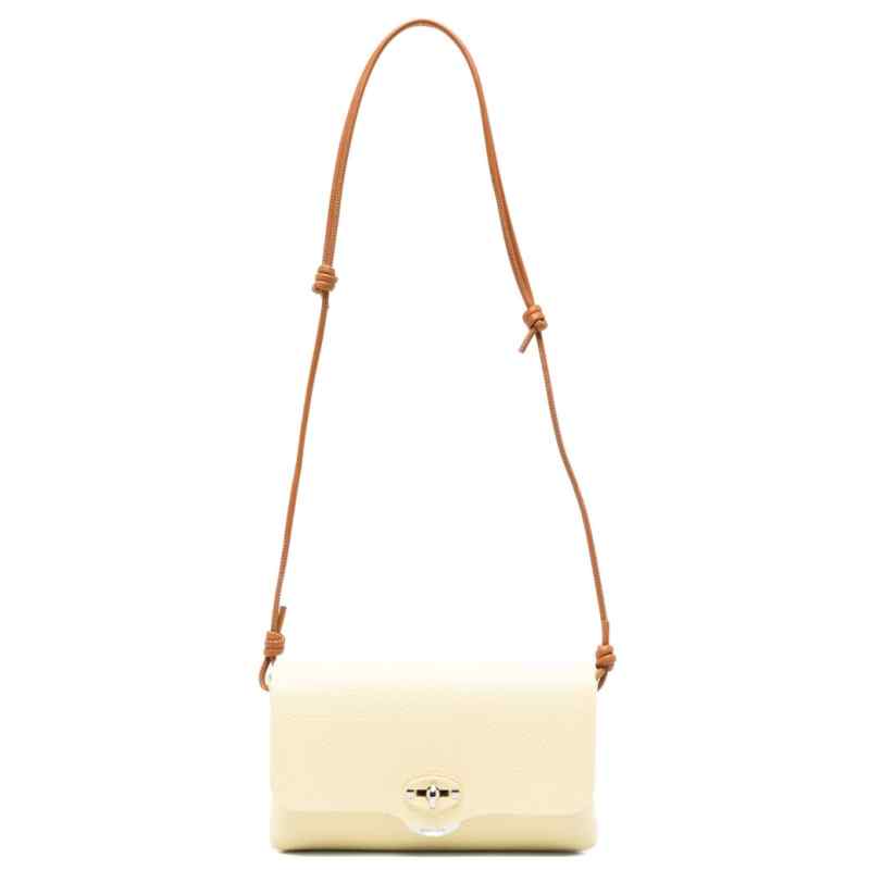 Zanellato Lettera® Small Bag In Hammered Yellow Zibibbo Di Pantelleria Leather