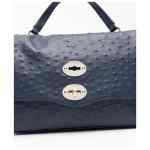 Zanellato Postina® Small Bag In Cactus Blue Glass Blown Leather