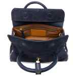 Zanellato Dotta® Baby Bag In Zashmere® Leather & Cactus Sideral Blue