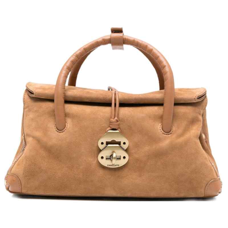 Zanellato Dotta Brown Leather Handbag
