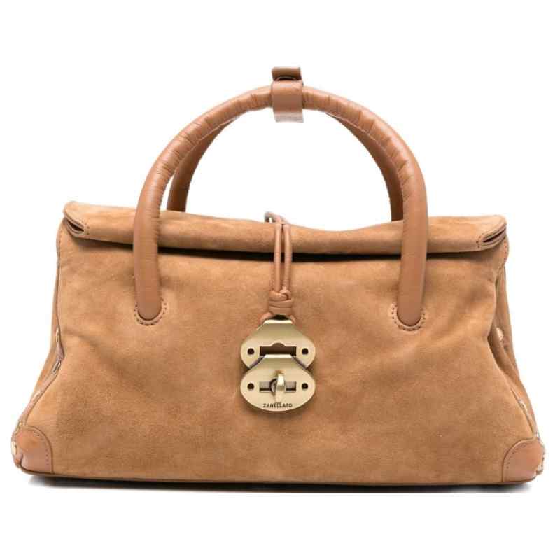 Zanellato Dotta Brown Leather Handbag