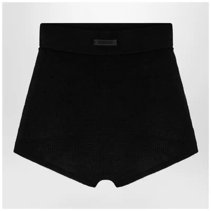 Fear of God Essentials Black Honeycomb Shorts