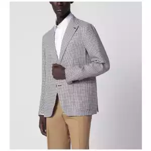 Tagliatore Single-breasted jacket with brown pattern