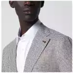 Tagliatore Single-breasted jacket with brown pattern