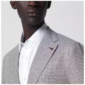 Tagliatore Single-breasted jacket with brown pattern