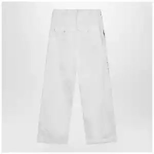 Dries Van Noten Light blue jeans with drawstring
