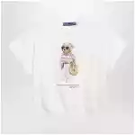 Polo Ralph Lauren Ivory Polo Bear short-sleeve cotton sweatshirt