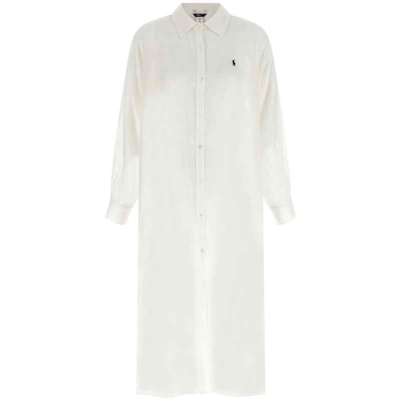 21564379CREAM_01_M_2026-03-31T08-51-31.533Z Polo Ralph Lauren Maxi Boyfriend Shirt Dress