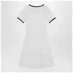 Courreges Courrèges Black/white mini dress in cotton